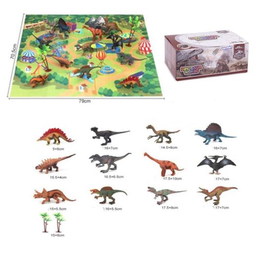 Woopie set figurice dinosaura XL 13 el. + podloga  slika 9