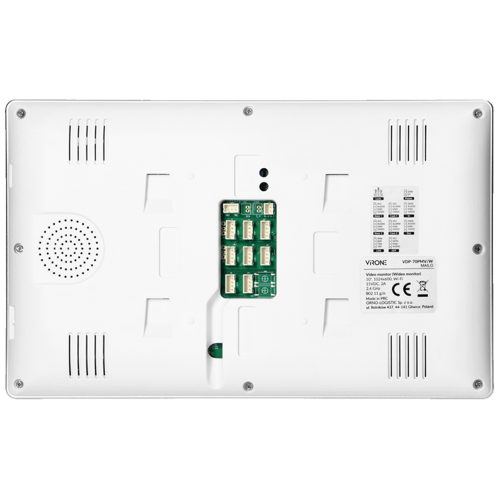 Virone Video interfon 10", WiFi, RFID, Mailo - VDP-70/W slika 4