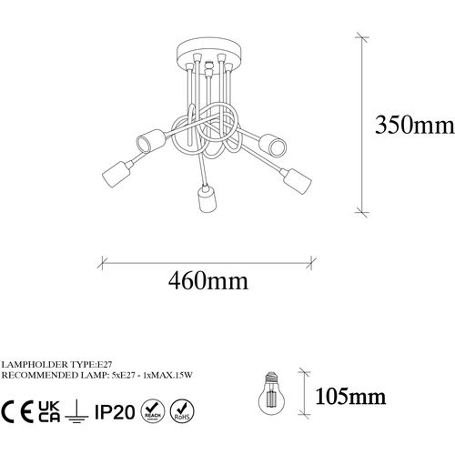 Opviq Luster, 942FLG1155 slika 7