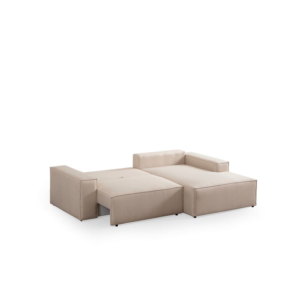 Pırlo Kutni Sofa na Razvlačenje - Ecru slika 13