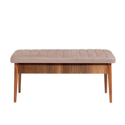 Woody Fashion Klupa, Orah Kamen, Vina Bench - Walnut, Stone slika 1