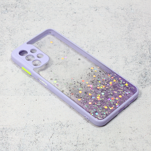 Torbica Frame Glitter za Samsung A135F Galaxy A13 4G ljubicasta slika 1