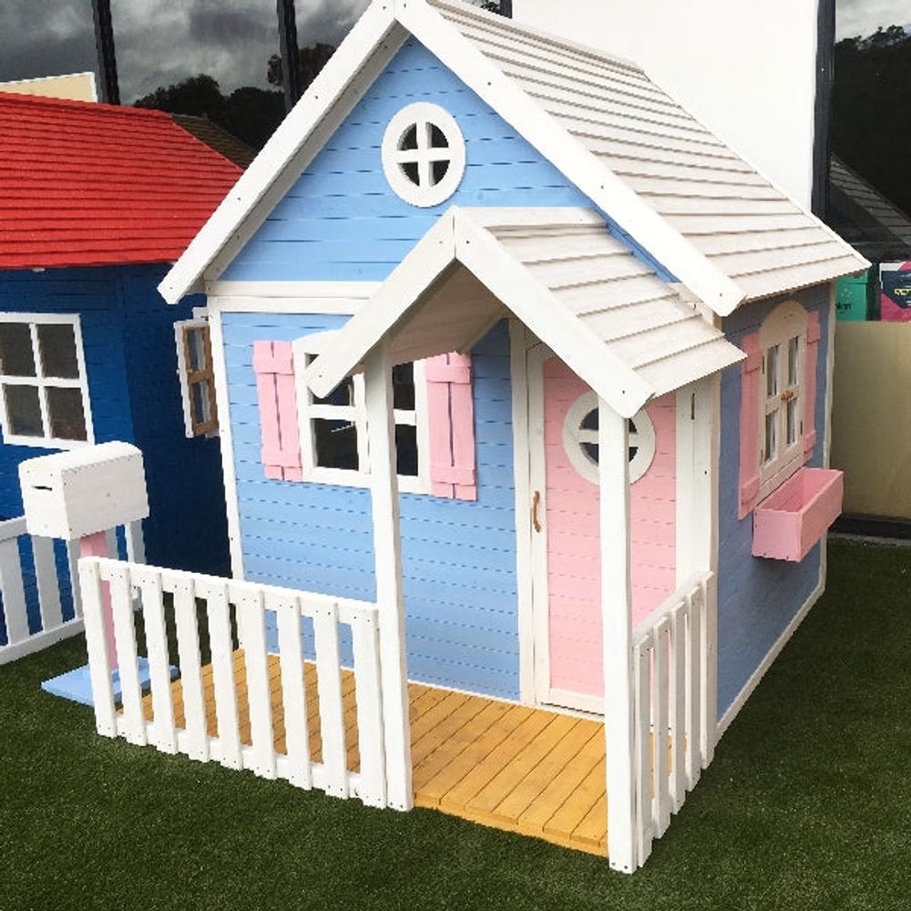 Kinder Home Drvena dječija kućica 194x229x210cm slika 11