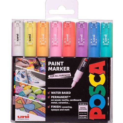 UNI POSCA marker pc-1m pastelne boje 8/1 slika 3