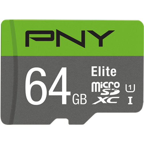 Memorijska kartica PNY MicroSDXC Elite, 64GB, klasa brzine U1, s adapterom slika 1