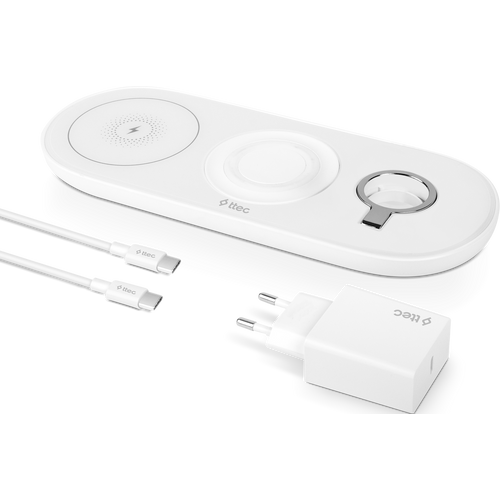 Ttec AirCharger Trio 3 İN 1 iPhone + Apple Watch + AirPods Wireless Speed Charging Station+ 20WPD Charger slika 7