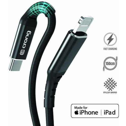 Crong Armor Link USB Type-C - Lightning MFI kabel 150 cm slika 1