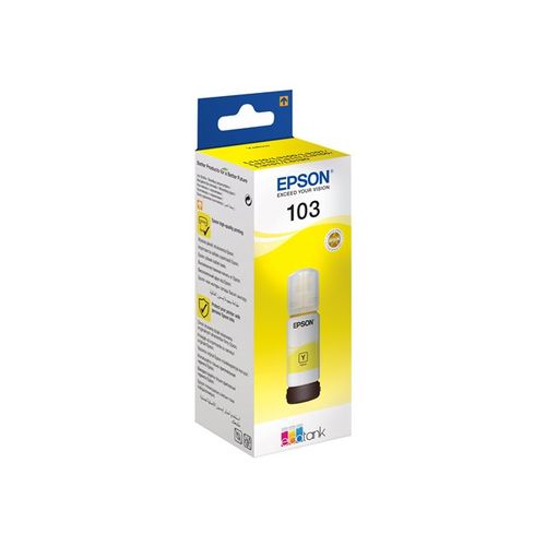 Tinta Epson 103, C13T00S44A, EcoTank, Yellow, ink bottle  slika 1