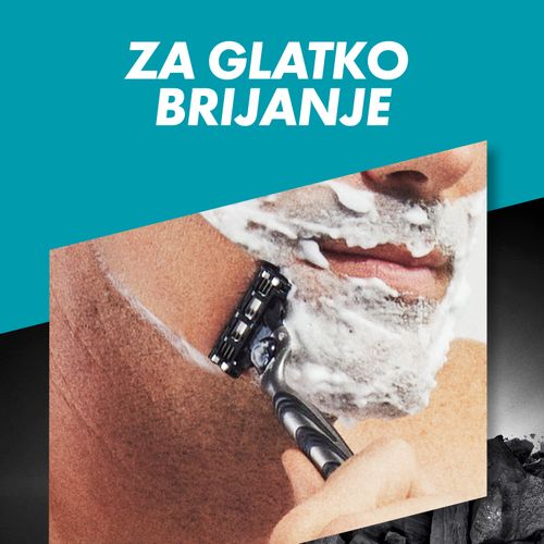 Gillette Mach3 Charcoal brijač + 2 britvice, 1 komad slika 4