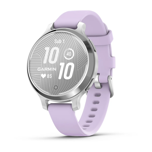 Garmin pametni sat Lily 2 Active Silver Purple Jasmine, silikonski remen slika 1