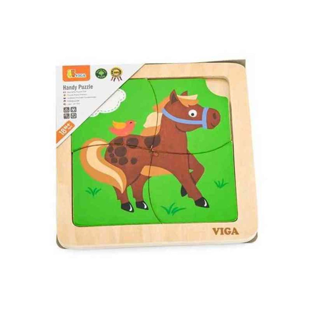 Viga Drvene puzzle konj slika 1