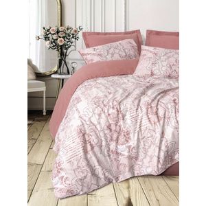 Ranforce double quilt cover set Livara, colour: dusty rose