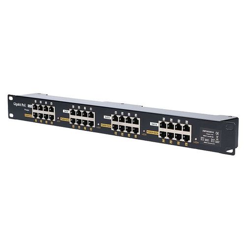 Extralink 16 Port 10/100/1000 PoE injector, 19'', rack mount slika 3