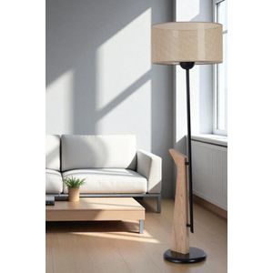 Opviq Podna lampa 661, bež, crna, hrast