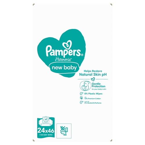 Pampers Harmonie vlažne maramice New Baby 24x46 komada slika 3