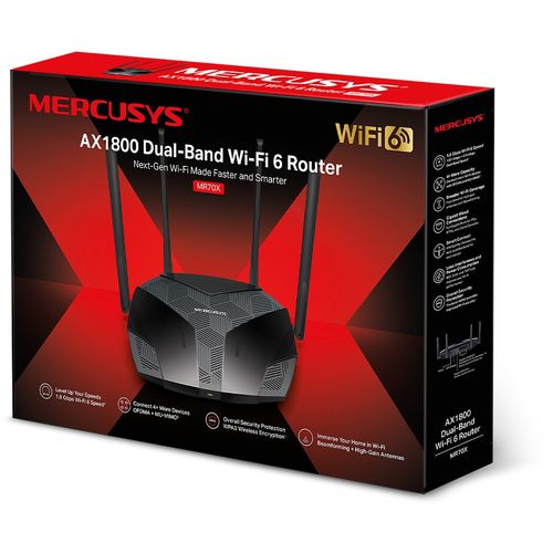 Mercusys MR70X, AX1800 Dual-Band WiFi 6 Router slika 4