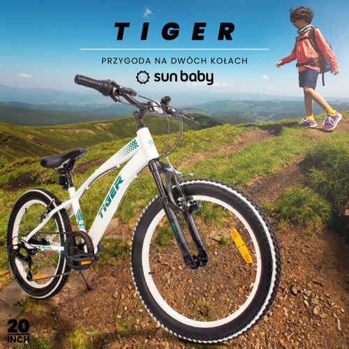 Dječji bicikl Tiger 20" RevoShift Shimano 6 brzina bijelo-zeleni slika 10