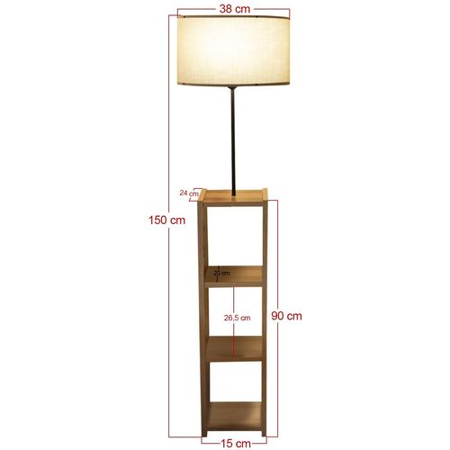 Opviq AYD-3150 Mink Wooden Floor Lamp slika 10