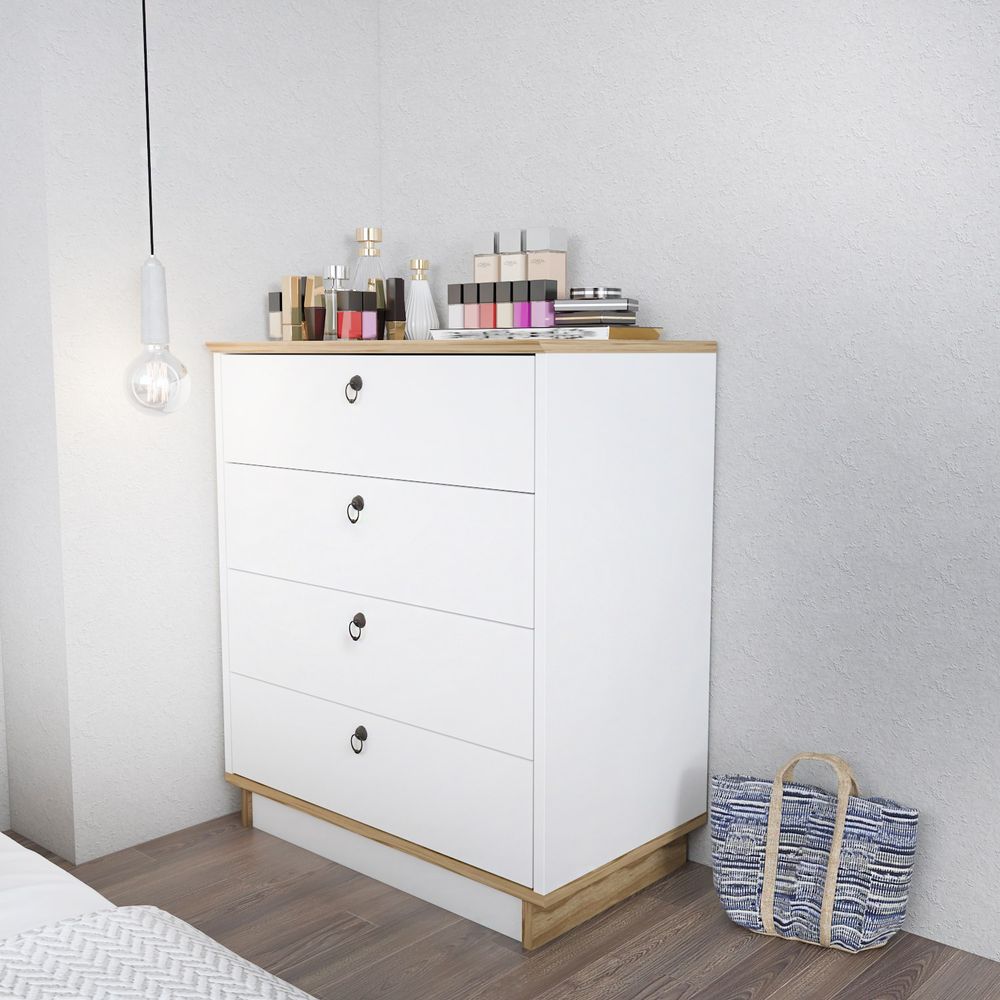 Komoda Sahra - Hrast, Bijela Boja, WhiteOak slika 2