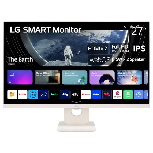 LG 27SR50F-W 27" IPS 1920x1080 60Hz 14ms GtG HDMIx2 USB smart VESA zvučnici bela slika 1