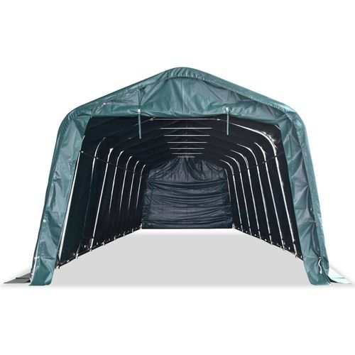 Uklonjivi šator za stoku PVC 550 g/m² 3,3 x 12,8 m tamnozeleni slika 41