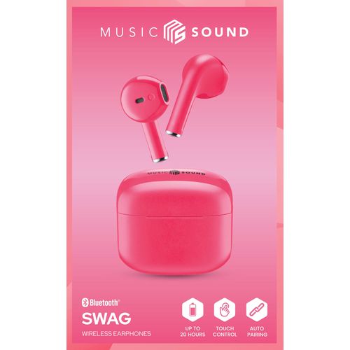 Cellularline Music Sound bluetooth slušalice TWS Swag pink slika 2