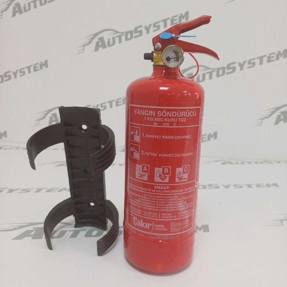 Vatrogasni aparat Autosystem 1kg sa manometrom i metalnom glavom slika 1