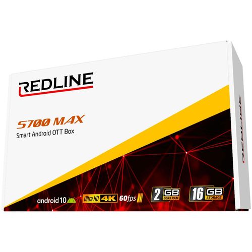 REDLINE prijemnik IPTV@Android 10, 4K, 2 / 16 GB, Dual Band WiFi - S700 Max slika 2