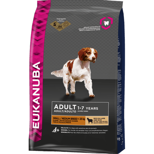 Eukanuba Adult Small&Medium breed, janjetina s rižom, 2,5 kg slika 1