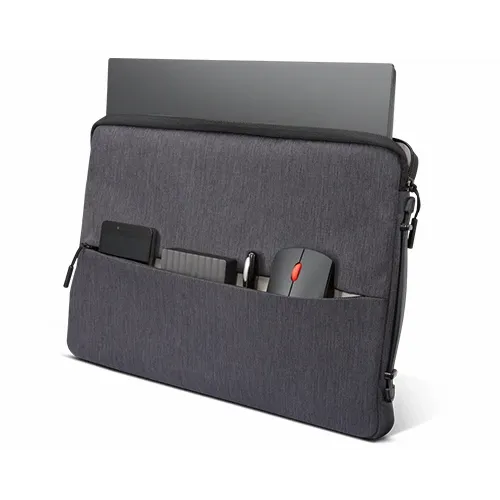 Lenovo GX40Z50941 Lenovo 14-inch Laptop Urban Sleeve Case, Grey, Water-resistant, Corner bumper, Cushion underneath zipper, Accessory pocket, Anti-slip puller slika 5