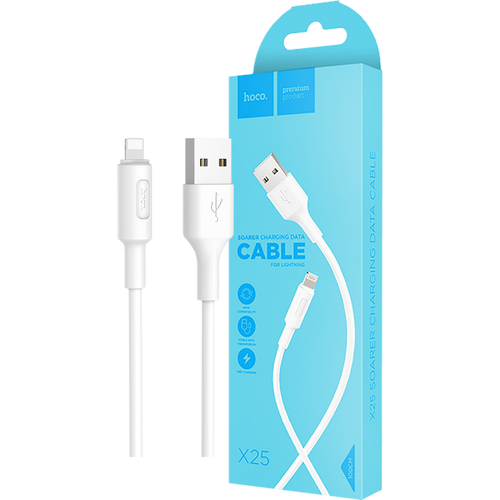 hoco. USB kabl za iPhone, Lightning kabl, 1 met., 2 A, bijela - X25 Soarer Lightning, White slika 1