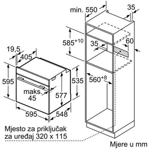 BOSCH pećnica HBG633NS1  slika 7