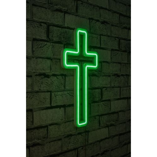 Wallity Ukrasna plastična LED rasvjeta, Cross Sign - Green slika 10