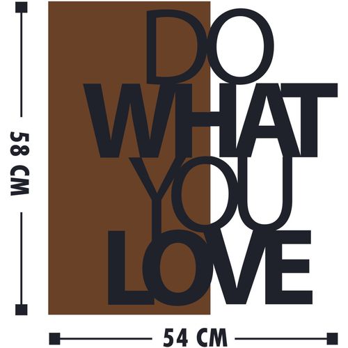 Wallity Ukrasni drveni zidni dodatak, Do What You Love slika 3