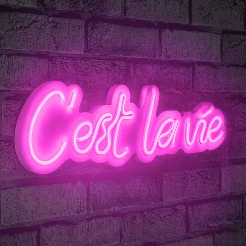 C'est La Vie - Pink Pink Decorative Plastic Led Lighting slika 1