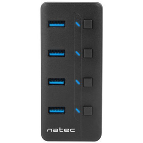 Natec NHU-1557 MANTIS 2, USB 3.0 Hub w/Power Supply, 4-Port, Cable 80 cm slika 5