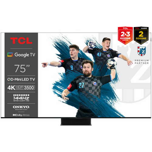 TCL televizor Mini LED TV 75C855, Google TV slika 1