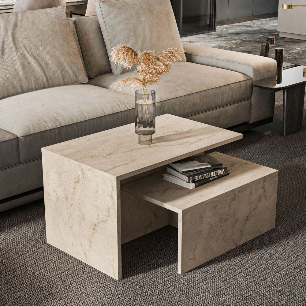 Nesting table Twins - Travertine (2 komada) slika 1