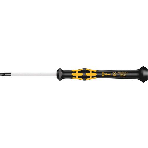 1567 TORX® HF Kraftform Mikro odvijač s funkcijom držanja, TX 10 x 60 mm Wera 1567 ESD Micro  Torx odvijač Veličina T 10 Duljina oštrice: 60 mm slika 1