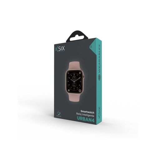 KSIX, smartwatch Urban 4, 2.15” IPS zakrivljeni zaslon, 5 dana aut., IP68, roza slika 2