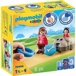 Playset Playmobil 1.2.3 Pas Djeca 70406 (6 komada)