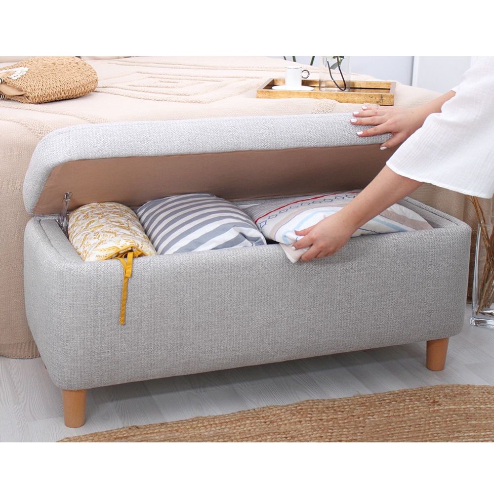 Rocio - Svijetlo Sivi Pouf slika 3