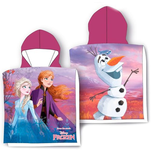 Disney Frozen cotton poncho towel slika 1