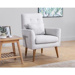 Atelier Del Sofa Zeni Berjer-Cream Cream Wing Chair