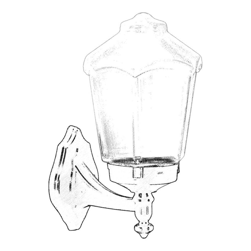 BAP-68197-BSY-M1 Crna Spoljna Zidna Lampa slika 2