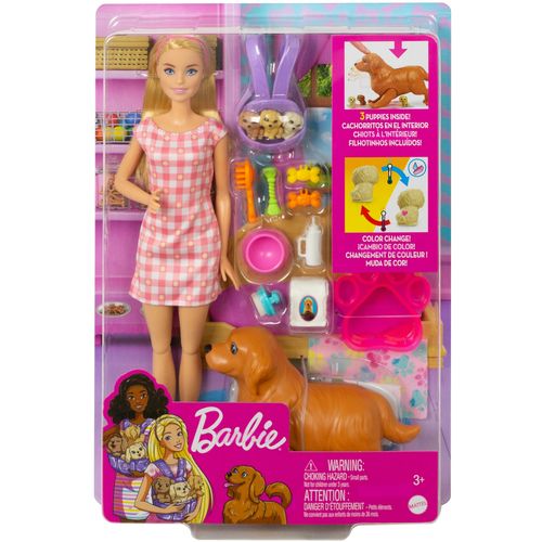 Barbie lutka s psom i štencima set slika 6