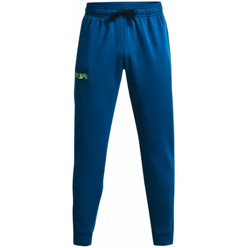 Under Armour Rival Fleece Signature Joggers muški donji dio trenirke 1366366-432 slika 3