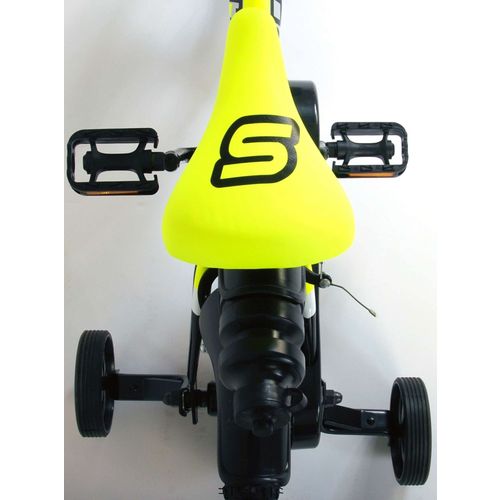 Volare Sportivo dječji bicikl 12" s dvije ručne kočnice crno-žuti slika 9
