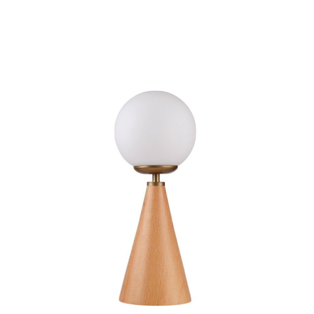 Lampa za sto 8899-5 u bijelom zlatu i hrastu slika 4