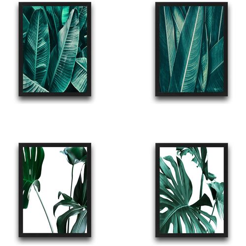 Wallity Uokvirena slika (4 komada), Leaf Set slika 2